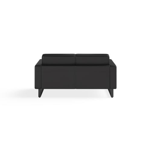 Mirella Lounge Settee with Black Legs, Black